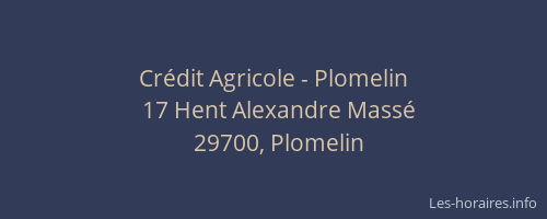 Cr&eacute;dit Agricole - Plomelin