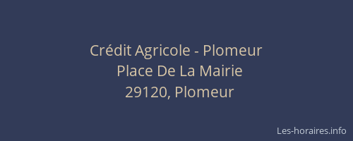 Cr&eacute;dit Agricole - Plomeur