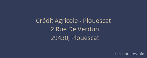 Cr&eacute;dit Agricole - Plouescat