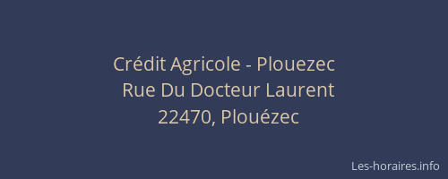 Crédit Agricole - Plouezec