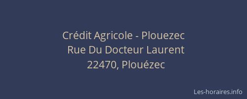 Cr&eacute;dit Agricole - Plouezec