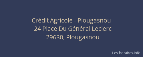 Crédit Agricole - Plougasnou