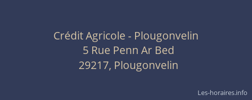 Cr&eacute;dit Agricole - Plougonvelin