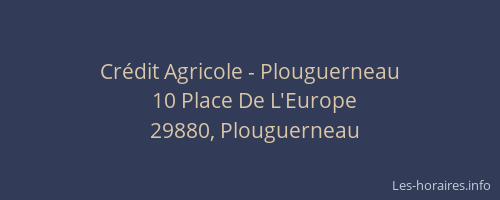 Crédit Agricole - Plouguerneau