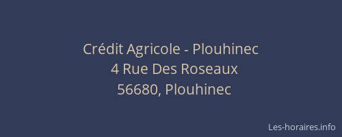 Cr&eacute;dit Agricole - Plouhinec