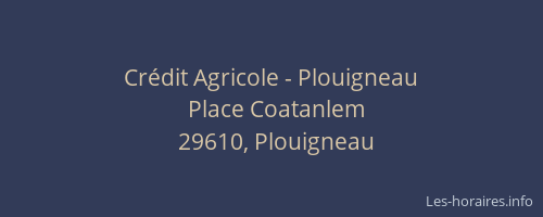 Crédit Agricole - Plouigneau