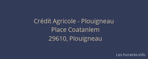 Cr&eacute;dit Agricole - Plouigneau