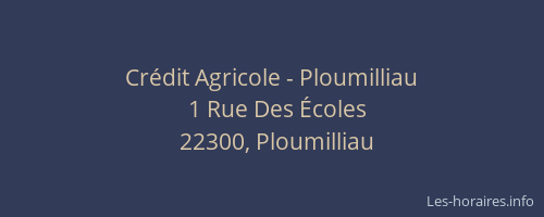 Cr&eacute;dit Agricole - Ploumilliau