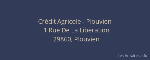 Crédit Agricole - Plouvien