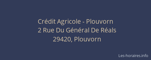 Crédit Agricole - Plouvorn