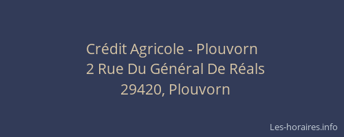 Cr&eacute;dit Agricole - Plouvorn