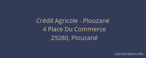 Cr&eacute;dit Agricole - Plouzan&eacute;