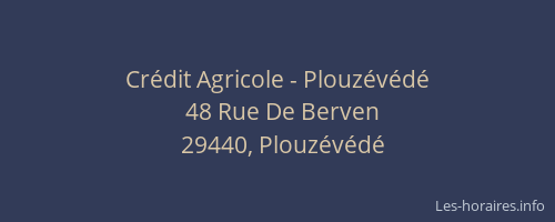 Cr&eacute;dit Agricole - Plouz&eacute;v&eacute;d&eacute;