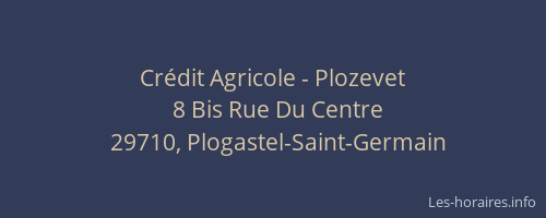 Crédit Agricole - Plozevet