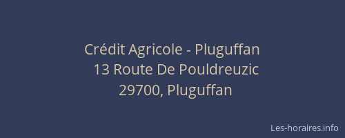 Crédit Agricole - Pluguffan