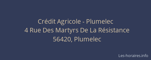 Cr&eacute;dit Agricole - Plumelec