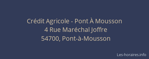Cr&eacute;dit Agricole - Pont &Agrave; Mousson