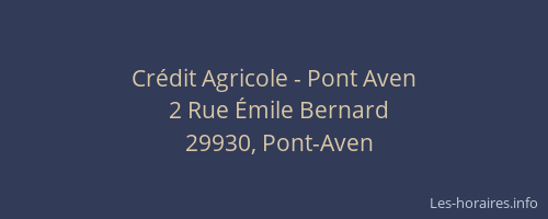 Cr&eacute;dit Agricole - Pont Aven