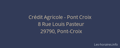 Cr&eacute;dit Agricole - Pont Croix
