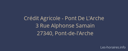 Crédit Agricole - Pont De L'Arche