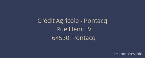 Crédit Agricole - Pontacq