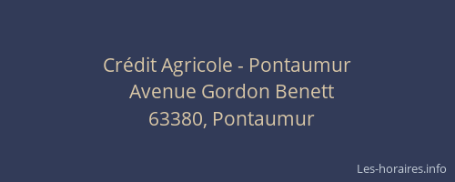 Crédit Agricole - Pontaumur