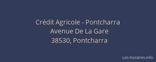Crédit Agricole - Pontcharra