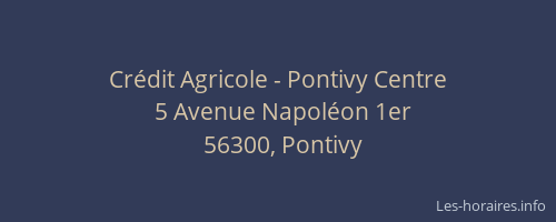 Crédit Agricole - Pontivy Centre