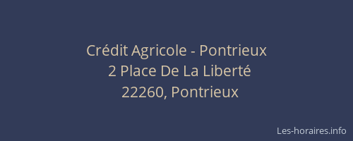 Crédit Agricole - Pontrieux