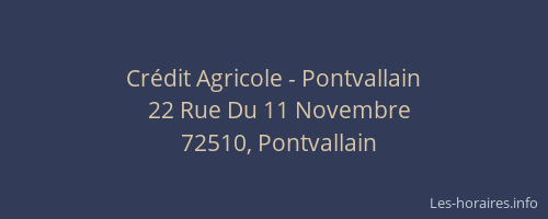 Crédit Agricole - Pontvallain