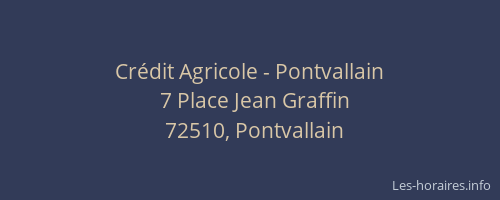 Crédit Agricole - Pontvallain