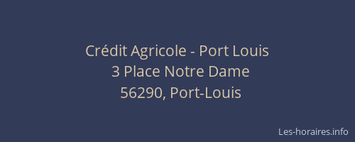 Crédit Agricole - Port Louis