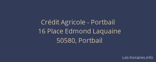 Cr&eacute;dit Agricole - Portbail