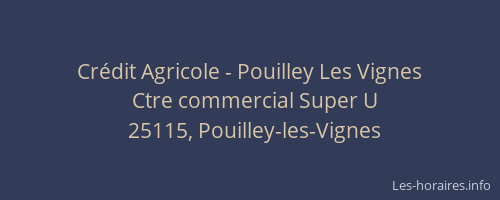 Cr&eacute;dit Agricole - Pouilley Les Vignes