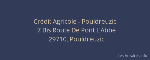 Cr&eacute;dit Agricole - Pouldreuzic
