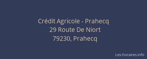 Crédit Agricole - Prahecq
