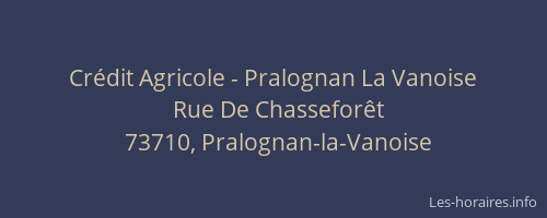 Crédit Agricole - Pralognan La Vanoise