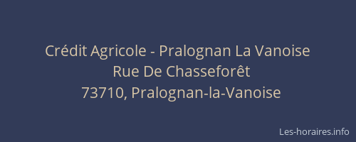 Cr&eacute;dit Agricole - Pralognan La Vanoise