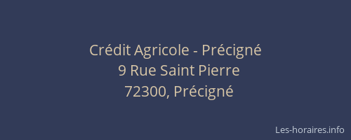 Cr&eacute;dit Agricole - Pr&eacute;cign&eacute;