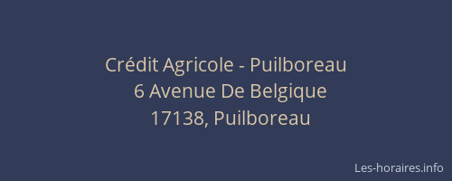 Cr&eacute;dit Agricole - Puilboreau