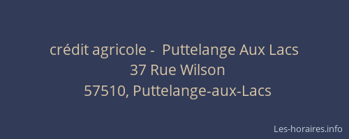 cr&eacute;dit agricole -  Puttelange Aux Lacs