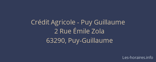 Crédit Agricole - Puy Guillaume