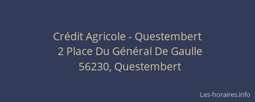 Cr&eacute;dit Agricole - Questembert