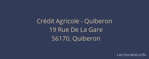 Crédit Agricole - Quiberon