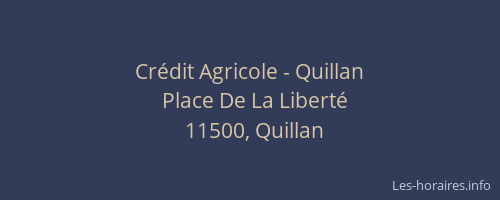 Crédit Agricole - Quillan