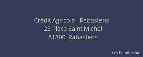 Crédit Agricole - Rabastens