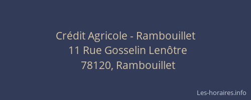 Crédit Agricole - Rambouillet