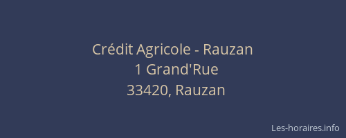 Crédit Agricole - Rauzan