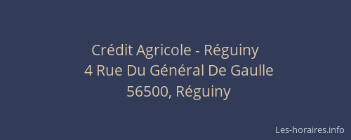 Crédit Agricole - Réguiny