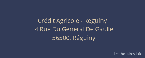 Cr&eacute;dit Agricole - R&eacute;guiny